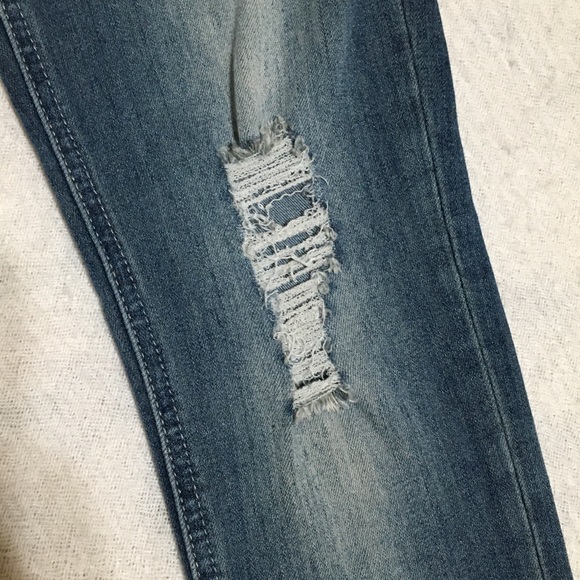 EUC Indigo Rein Distressed Skinny Jeans, Size 12 - Picture 5 of 7